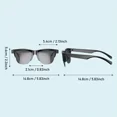 thumbnail image 6 of Smart Bluetooth Polarized Sunglasses with Speaker, UV Protection, Unisex, Black, 6 of 11