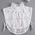 thumbnail image 5 of LoudSung Fake Collar Detachable Half Shirt Blouse False Collar Floral Lace Hollow Stand Top Elegant for Women Girls, 5 of 7