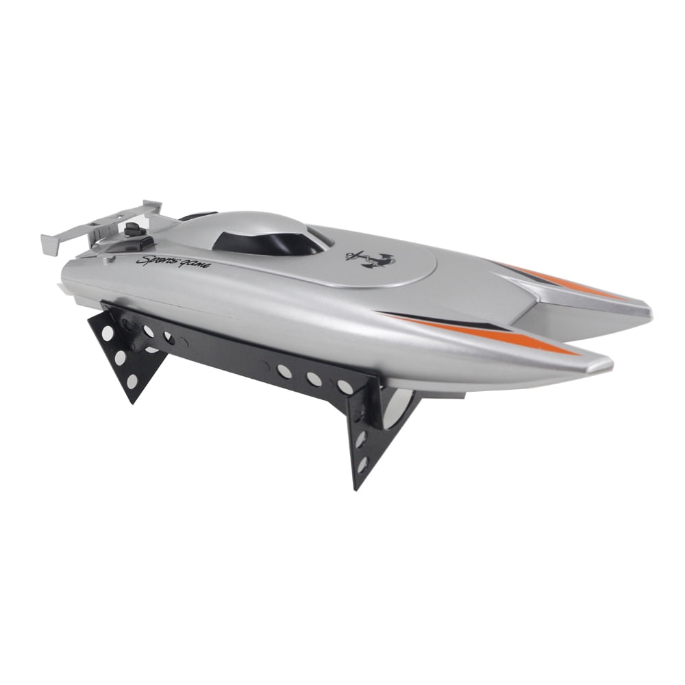 Dual Motor RC Boat, 2.4G Electric Waterproof Remote Control Boat Model, 30 KM/H High Speed Racing Speedboat