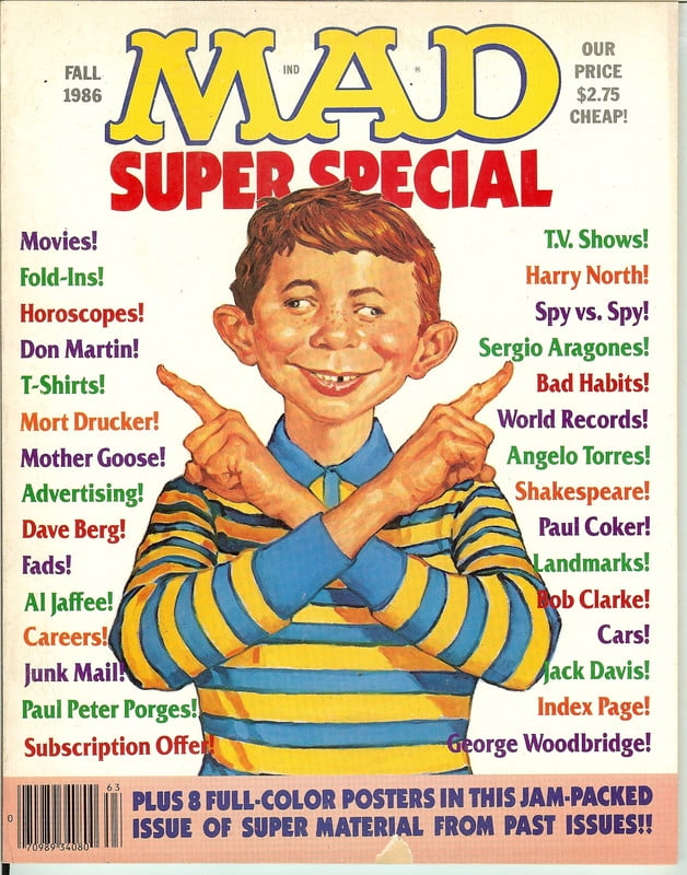 MAD Magazine Vintage Collectible HIGH GRADE Super Special Fall 1986