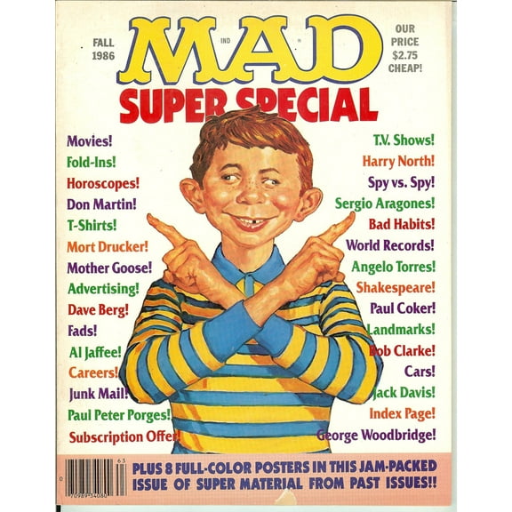 MAD Magazine Vintage Collectible HIGH GRADE Super Special Fall 1986