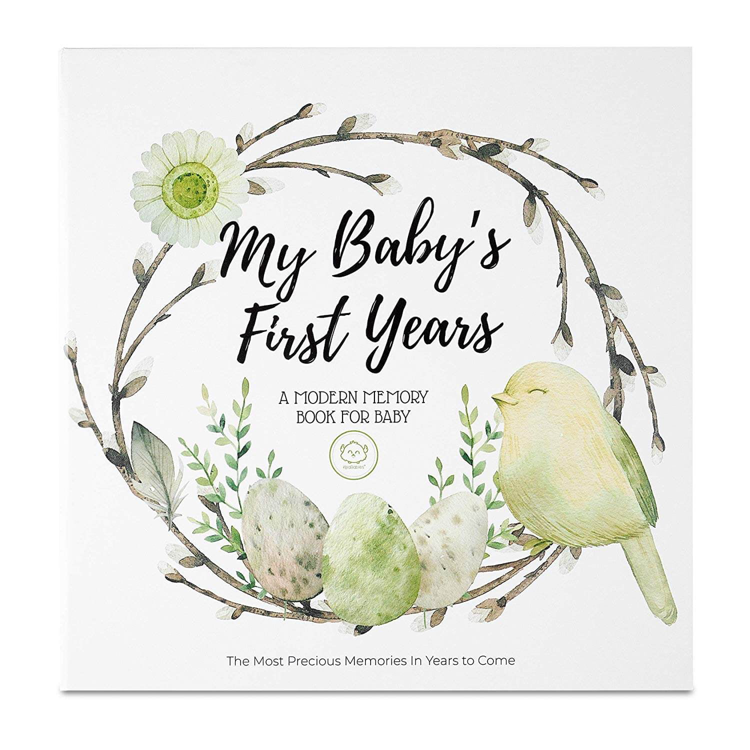 Baby First 5 Years Memory Book Journal - 90 Pages Hardcover First Year Keepsake Milestone Newborn Journal for Boys, Girls - All Family, LGBT, Single Mom Dad, Adoptive (Wonderland)