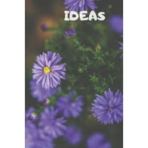 Ideas : 90 Pages of 6 X 9 Inch White Numbered Pages No Lines (Paperback)
