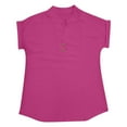 thumbnail image 5 of Camiseta sin mangas de verano holgada con cuello en V y pliegues para mujer: blusa fluida sin mangas con dobladillo curvo., 5 of 5