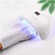 thumbnail image 3 of 3Pairs UV Gloves for Nail Lamp,Manicures Anti Block UV Ray Fingerless Glove for Girl Women,Professional UPF40+ Half Finger Manicure Protection Gloves for LED/UV(White), 3 of 5