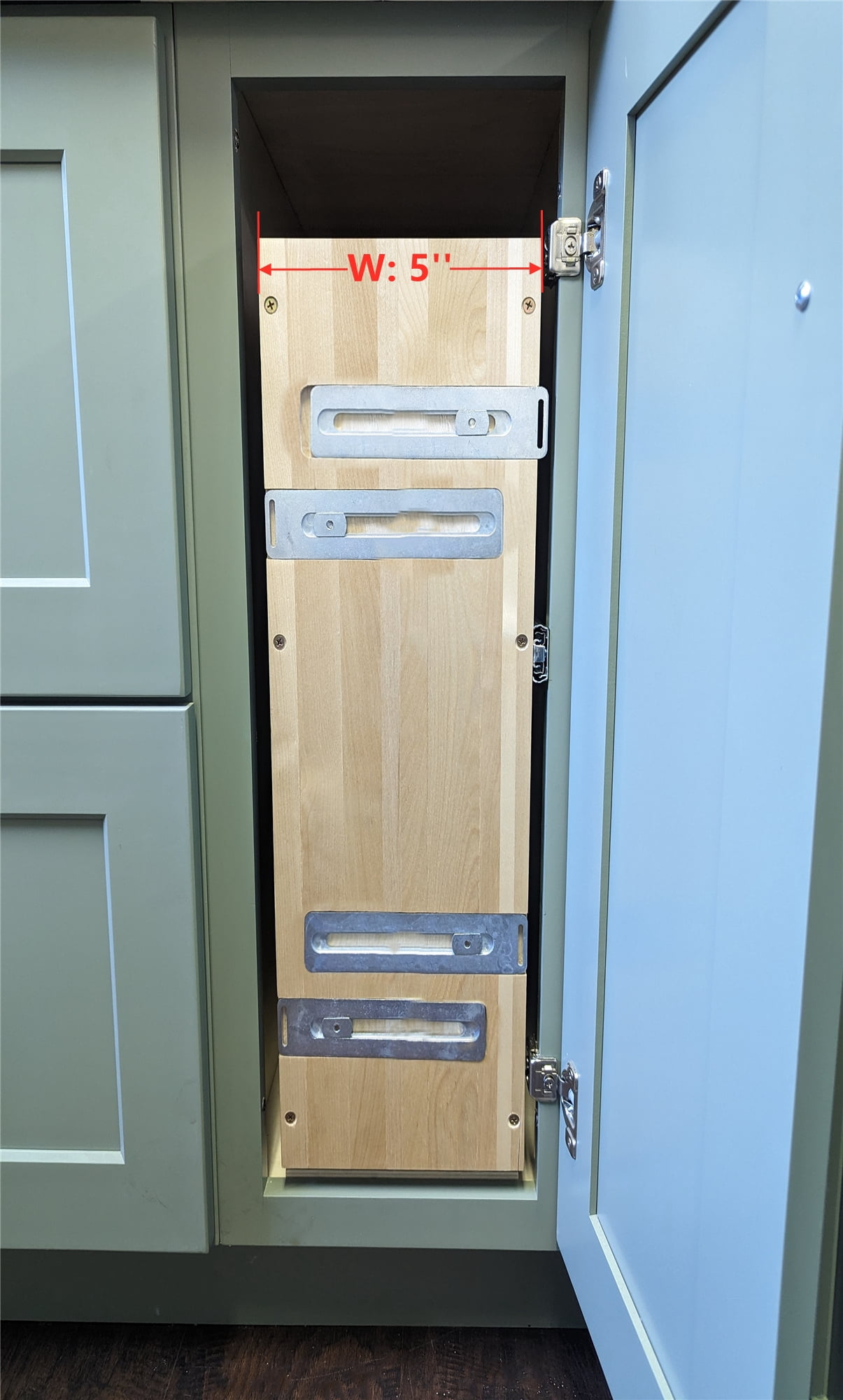 5'' Pull Out Kitchen Cabinet Storage Spice Rack Organizer