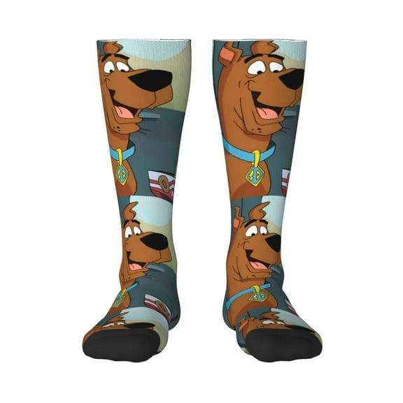 Saiise Scooby-Doo J Funny Socks Men Women Boys Kids Adults Novelty Graphic Crew Tube Socks Crazy Design Casual Dress Socks for Sports,Running,Travel