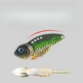 thumbnail image 5 of 3PC BIQIANWO Fishing Lures Durable 3D Printed VIB Vibration Treble Hooks Mackerel Bass Long Casting Fake Spinner bait, 5 of 9