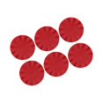 thumbnail image 2 of Juego de manteles individuales redondos de 6 piezas, manteles de mesa redondos de 15 pulgadas, fáciles de limpiar, manteles individuales lavables con rojo, 2 of 8