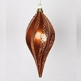 thumbnail image 1 of Vickerman 12'' Copper Glitter Swirl Drop Christmas Ornament, 1 of 1