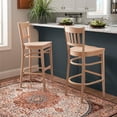 thumbnail image 6 of Linon Ashfield Bar Stools, 30" Seat Height, Set of 2, Unfinished, 6 of 14