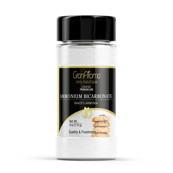 GranAroma Ammonium Bicarbonate, 4 oz, Baker's Ammonia, Traditional Leavening Agent