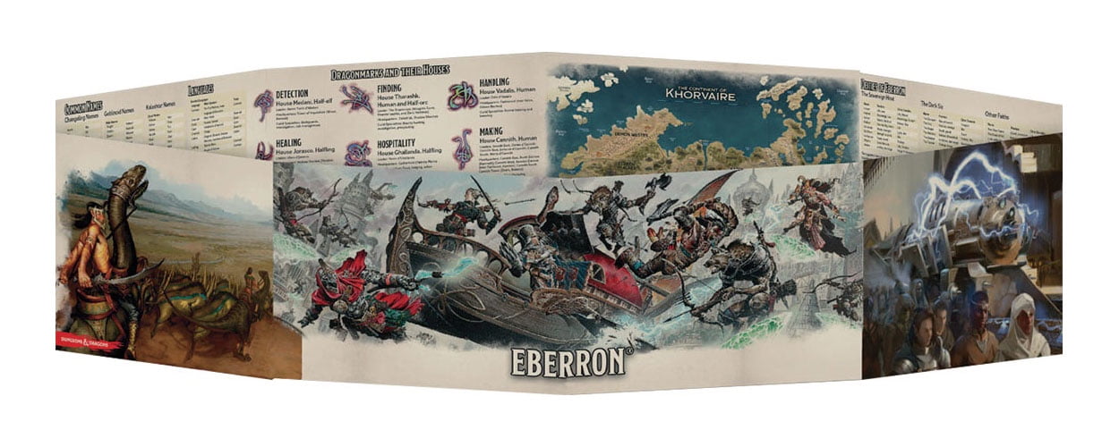 Dungeons And Dragons Rpg Eberron Rising From The Last War Dm Screen Walmart Com