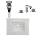thumbnail image 1 of American Imaginations 30.75-in. W 3H8-in. Ceramic Top Set In White Color - Drain Incl. AI-33342, 1 of 9