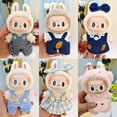 thumbnail image 2 of 17cm Labubu Doll Clothes Heartbeat Macaron Baby Pendant Clothes T-Shirt Button Up Suspender Pants Clothes Replacement Trend Gift, 2 of 5