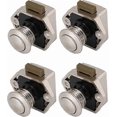 thumbnail image 1 of 4 Pcs Push Button Latch, Mini Push Button Drawer Cabinet Door Keyless Lock Cabinet Lock, 1 of 5