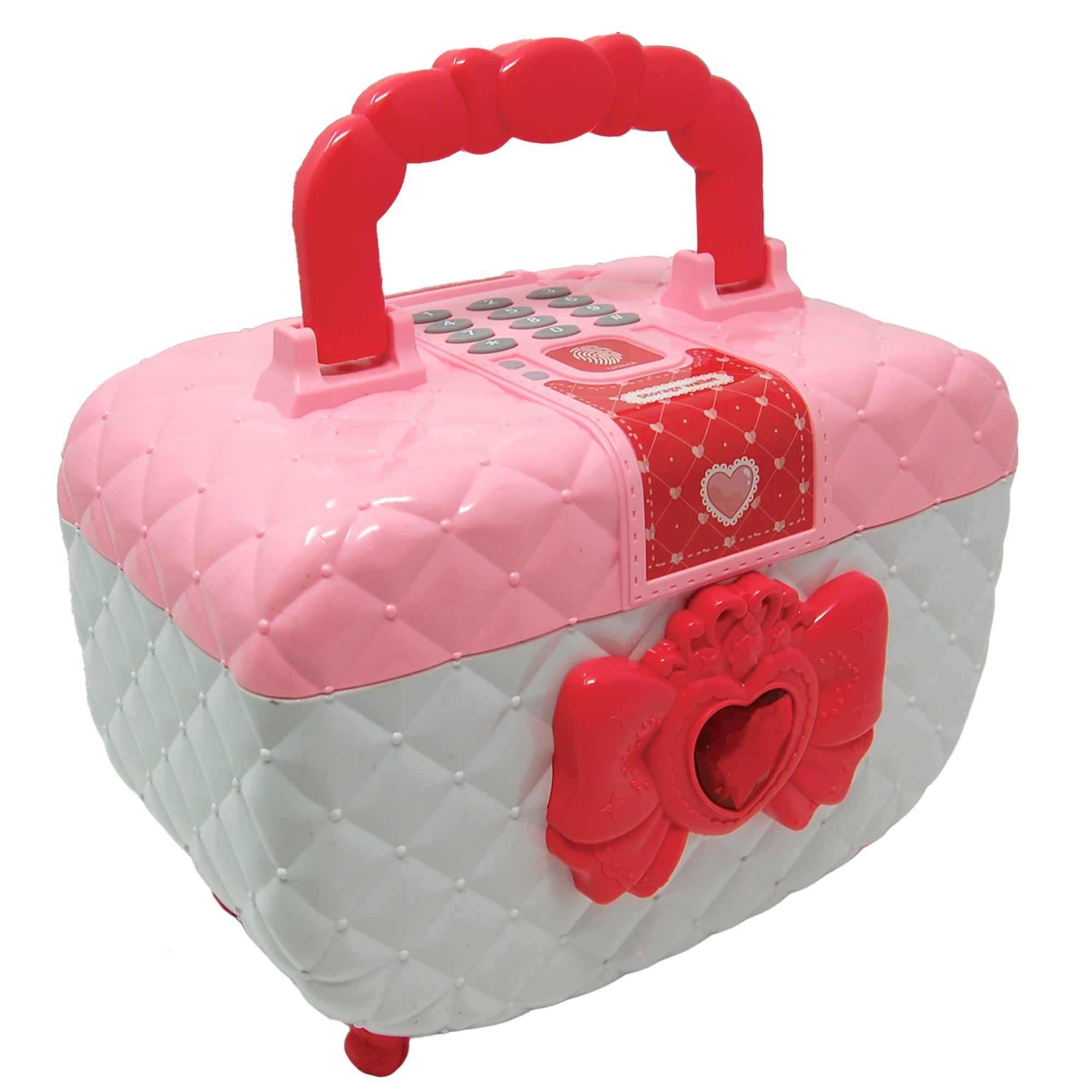 パールピンク　プティボックス　60個 Playful Minds Jewelry Box Safe, Pink White Storage Safe, PIN