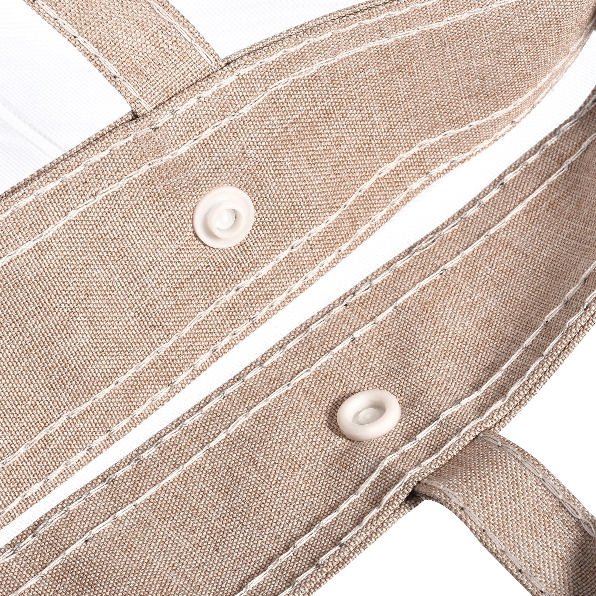 Unique Bargains Nylon Document Bag with Handle Mesh Files Tote Pouch Beige