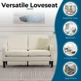"VINGLI Modern MidCentury 53"" Loveseat Sofa for Small Spaces, Living