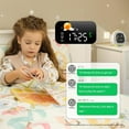 thumbnail image 3 of Hansang Kids Alarm Clock with 6-Color Night Light, Sleep Training OK to Wake Clock with Timer, Cute Green Dinosaur Design for Boys and Girls, 3 of 8