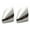 Silver, variant on Esquirla 2 Pieces Metal Shoes Pointed Protector Women Solid Color Accessories Decoration Black