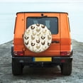 thumbnail image 4 of Haiem Spare Tire Cover , Wheel Cover with Chicken Cartoon printed, Camper Spare Tire Cover Fit for Jeep Wrangler Rv SUV Truck Travel Trailer-15 inch, 4 of 8