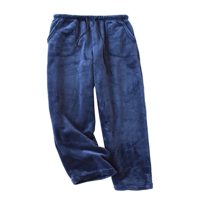 Pantalon Pyjama en Molleton pour Femmes avec Poches Élastiques à la Taille