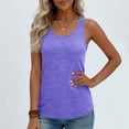 thumbnail image 3 of Hilenly Women's Workout Tops Athletic Mesh Racerback Tank Tops Sleeveless Loose Fit Yoga Running Gym Shirts, 3 of 9