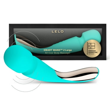 LELO SMART WAND 2 LargeVibrating Wand Massager With 10 Pleasure Settings, Aqua
