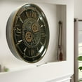 thumbnail image 3 of THE GEARS CLOCK Wall Clock with Real Moving Gears IR-LI_ 24 in Round BRONZE-DARK, 3 of 7