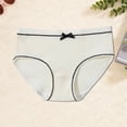 thumbnail image 5 of Loopsun 5 to 16 Years Girls Solid Briefs Breathable Soft Comfortable for Teen Student Daily Underpants Beige, 5-8 Years, 5 of 5