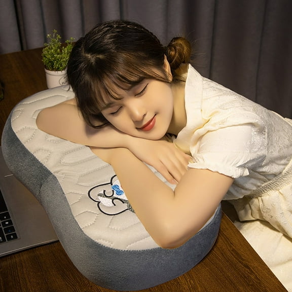ufehgfjh Emulsion Ice Silk Pillow Sleep Office Special Student Dormitory Bed Foam Lumbar Pillow