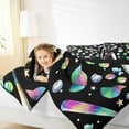 thumbnail image 4 of Feelyou Kawaii Baseball Print Queen Comforter Set, Cartoon Stars Seashell Fish Bedding Sets, Cute Cartoon Reversible Bedding Comforter Set, Super Cozy Room Decor, 3 Pieces, 4 of 8