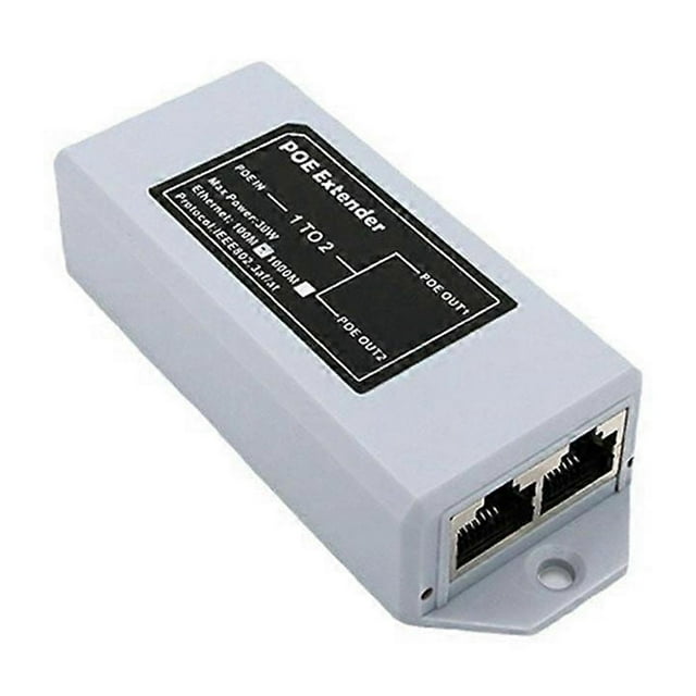 1 POE 2 Out 100M Standard POE 100M Rallonge Réseau Cascad Répéteur Rj45 Conforme IEEE 802.3AT/AF pour Caméra IP