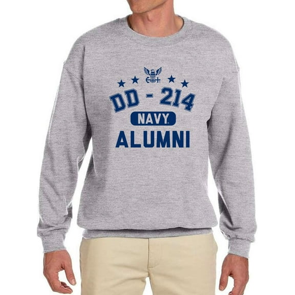Navy Alumni Sweatshirt Men -Navy Designs, Male 3X-Large