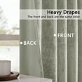 thumbnail image 4 of Crushed Velvet Curtains with Rod Pocket Luxurious Thermal Insulated Soundproof Drapes for Christmas, Soft and Durable Light-Filtering Window Treatments, 2 Panels, 4 of 8