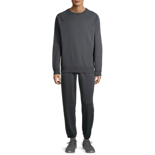 Athletic Works Athletic Works Men's Fleece 2Piece Crew Sweatshirt