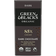 Green & Black's Organic Dark Chocolate Bar, 85% Cacao, 3.17 oz