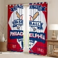 thumbnail image 2 of Castle Fairy Baseball Game Black Out Curtains,Ball Gamer Curtains Pack of 2 (42x63 Each), 2 of 6