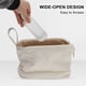 thumbnail image 3 of Estuche de Maquillaje de Capa Doble Unique Bargains para Mujeres, Bolsa de Cosméticos de Viaje, Bolsa de Aseo Impermeable y Duradera con Almacenamiento para Brochas de Maquillaje Beige, 3 of 7