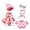 Goose Outfit B-Christmas, variant on AZXY 7 Inch Desk Goose Outfit, Knitted Striped Goose Clothes Set with Hat & Glasses for Small Table Goose Statue, Holiday Goose Clothing for Indoor Desk Office Tabletop Spring Fall Decoration, Red