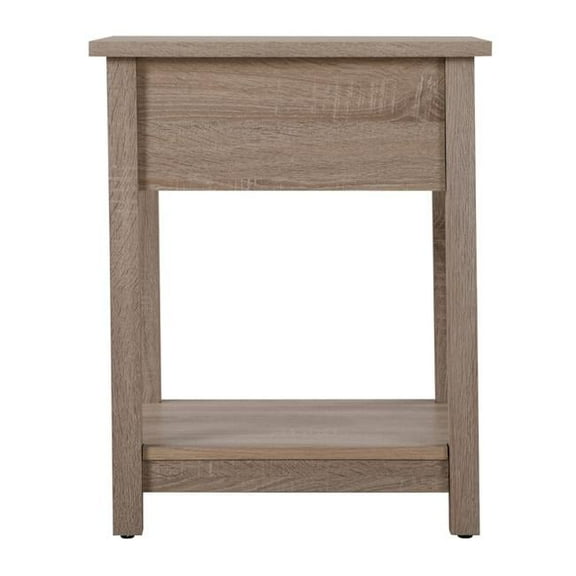24 x 19 x 20 in. Salem 1-Drawer Nightstand, Sandle Wood