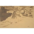 thumbnail image 2 of Louis Valtat 24x17 Black Ornate Framed Double Matted Museum Art Print Titled: Untitled (ca.&nbsp;1895), 2 of 5