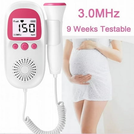 Heartbeat Monitor Portable-FetalDopler-Easy to Use for Home
