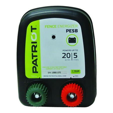 Patriot 819962 0.20 Joule PE5B Battery Energizer - Black