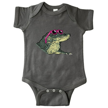 

Inktastic Sunny Gator in Pink Sunglasses Gift Baby Boy or Baby Girl Bodysuit
