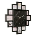 thumbnail image 5 of American Art Decor Picture Frame Collage Clock 12 Photo Display Slots Black, 20" x 20", 5 of 7