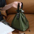 thumbnail image 4 of Contenedor portátil para cena de picnic al aire libre, bolsa de lona para almuerzo, lonchera tipo bento, bolso de mano, canasta de picnic para mantener la comida fresca en la escuela, lonchera A, 4 of 7