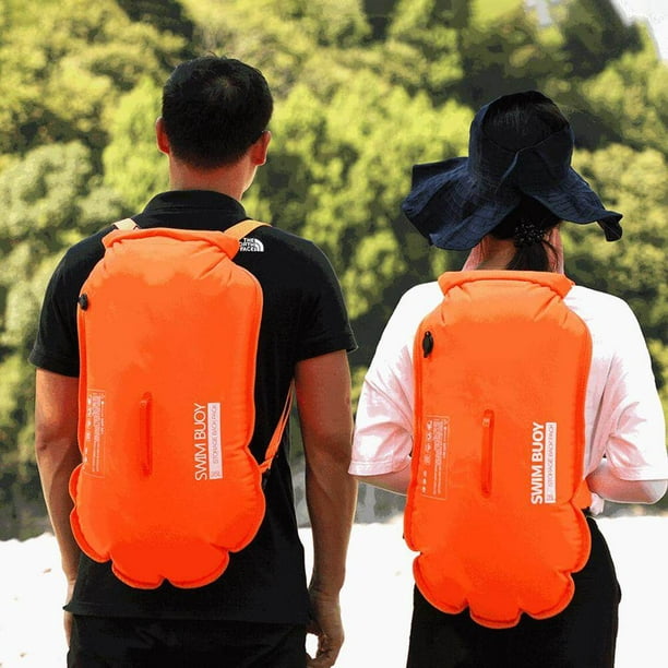 Swimming Buoy Safety Buoy Double Airbags Backpack Swimming