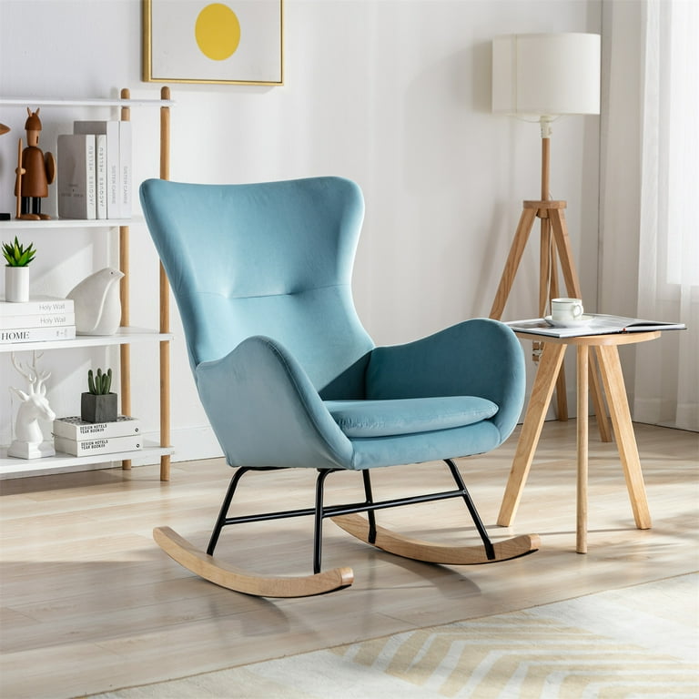 Blue nursery rocking chair sale